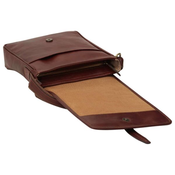 Messenger con chiusura magnetica. Marrone - immagine 4
