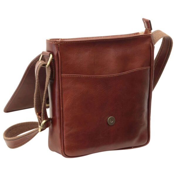 Messenger con chiusura magnetica. Marrone - immagine 6