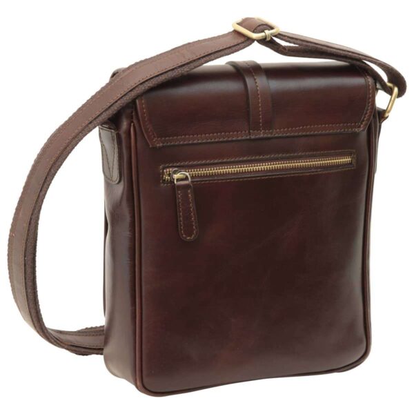 Messenger con chiusura magnetica. Marrone Scuro - immagine 2