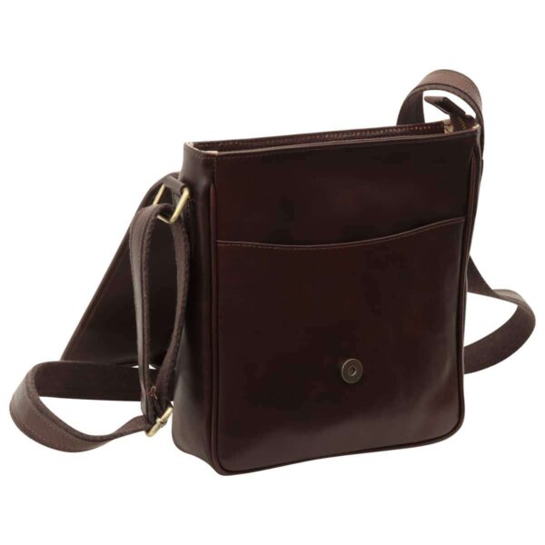 Messenger con chiusura magnetica. Marrone Scuro - immagine 3