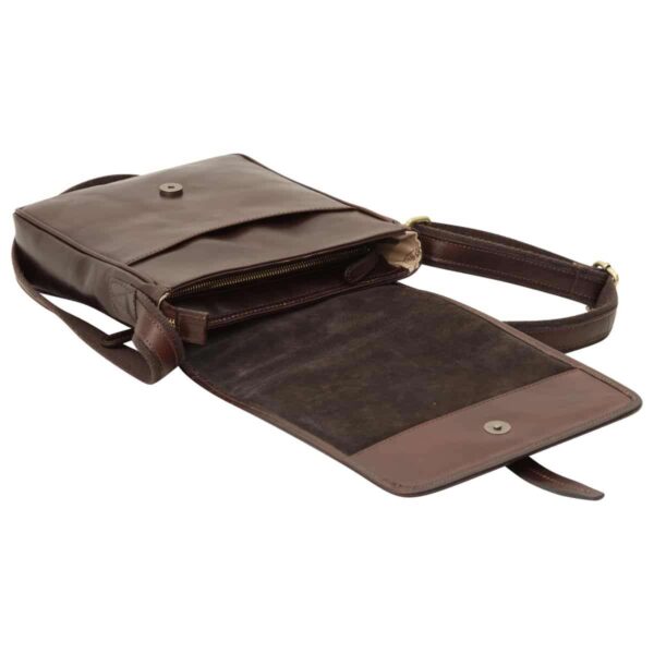 Messenger con chiusura magnetica. Marrone Scuro - immagine 4