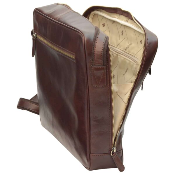 Messenger in vacchetta. Marrone Scuro - immagine 5