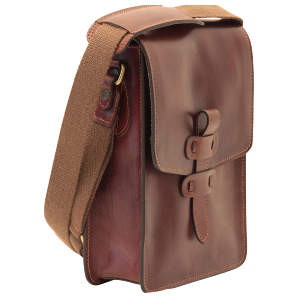 Messenger in pelle. Marrone - immagine 2