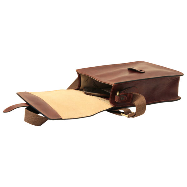 Messenger in pelle. Marrone - immagine 5