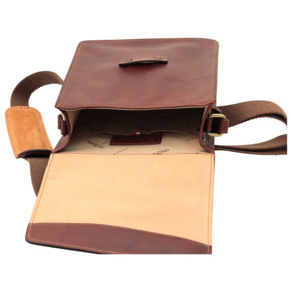 Messenger in pelle. Marrone - immagine 6