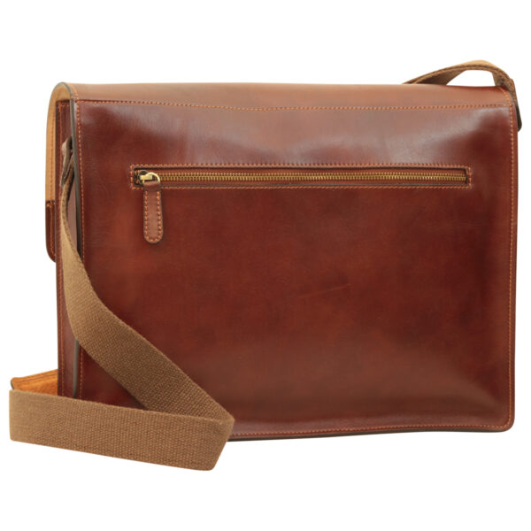 Messenger in pelle. Marrone - immagine 2