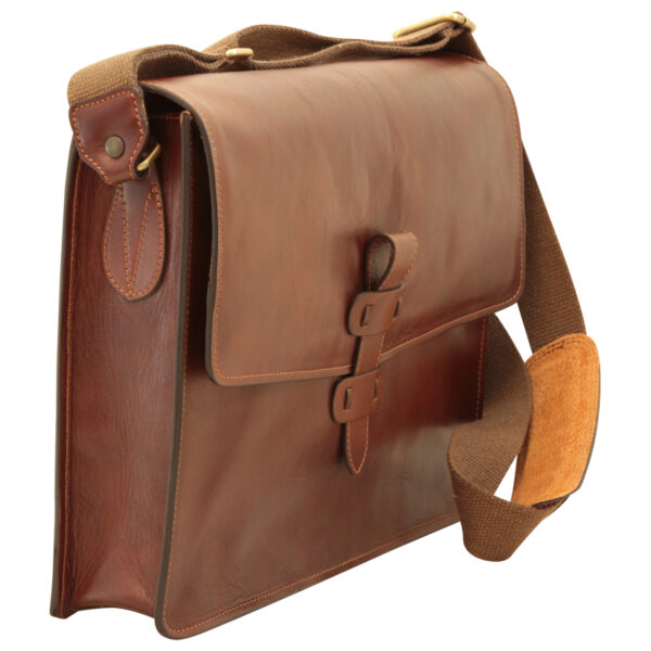 Messenger in pelle. Marrone - immagine 3