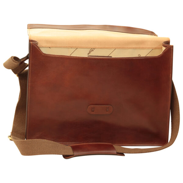 Messenger in pelle. Marrone - immagine 4