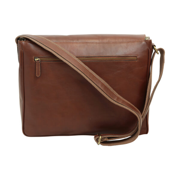 Messenger in pelle. Marrone - immagine 2