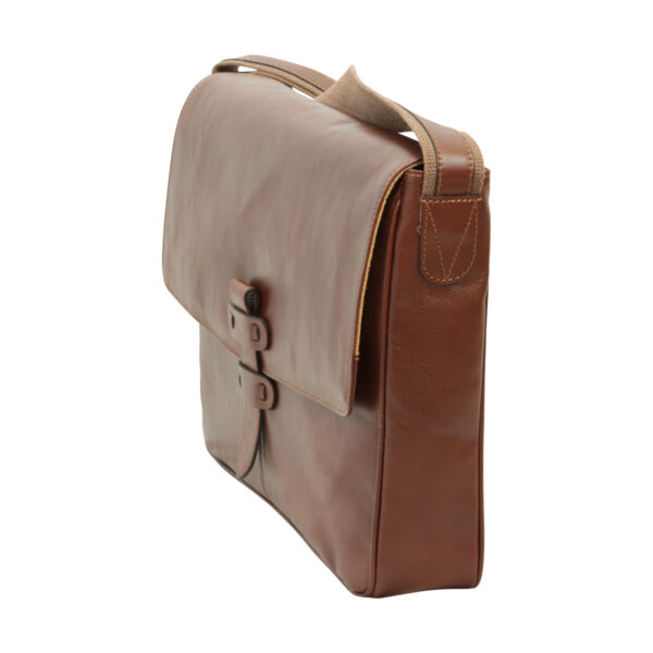 Messenger in pelle. Marrone - immagine 4