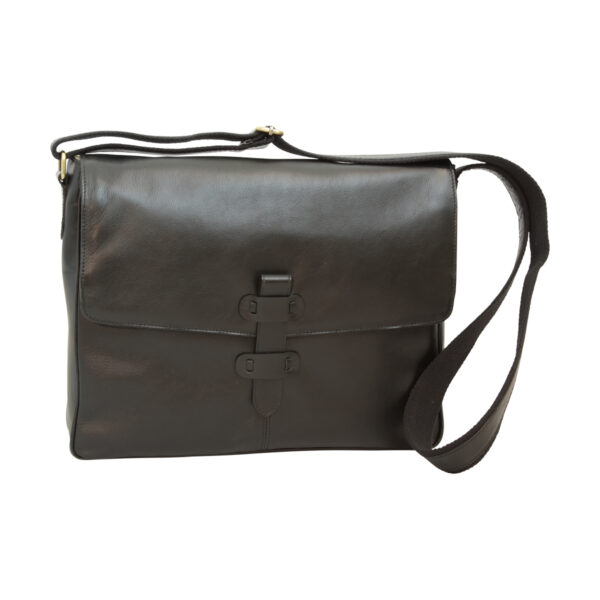 Messenger in pelle. Nera