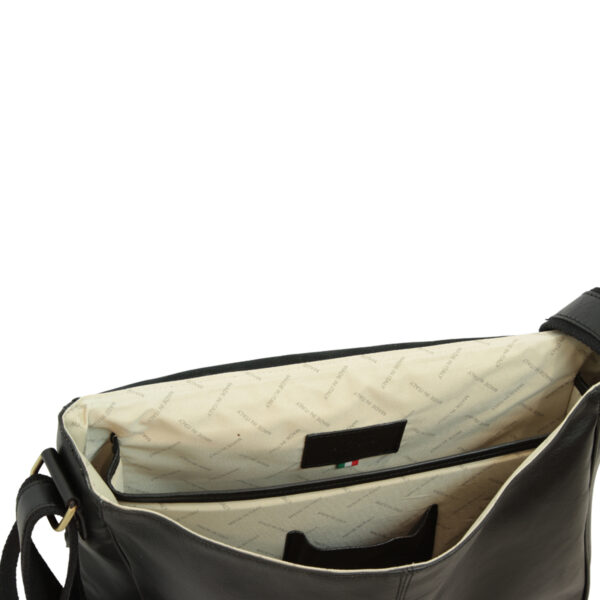 Messenger in pelle. Nera - immagine 5