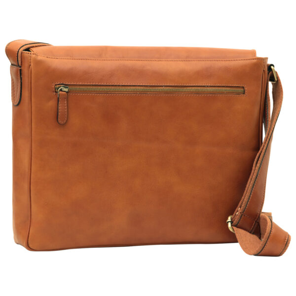 Messenger in pelle. Marrone Coloniale - immagine 3