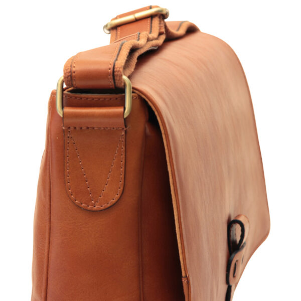 Messenger in pelle. Marrone Coloniale - immagine 4