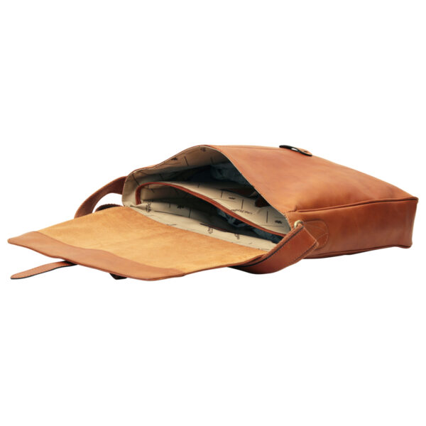 Messenger in pelle. Marrone Coloniale - immagine 5