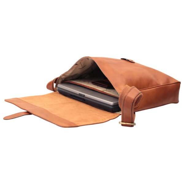Messenger in pelle. Marrone Coloniale - immagine 6