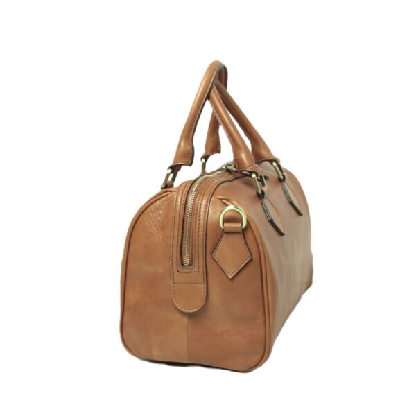 Bauletto due manici in pelle. Coloniale - immagine 2