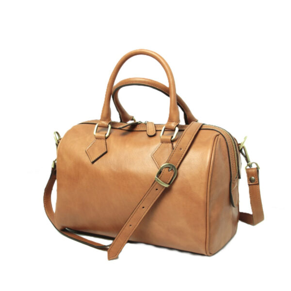 Bauletto due manici in pelle. Coloniale - immagine 3