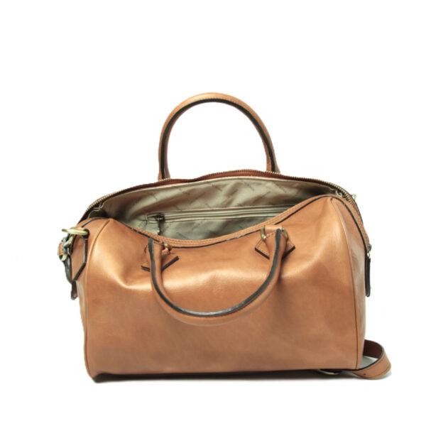 Bauletto due manici in pelle. Coloniale - immagine 5