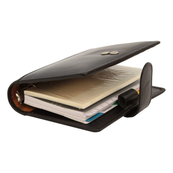 Organizer in pelle piccolo. Nero - immagine 2