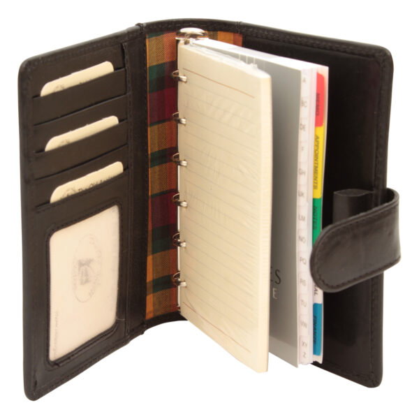 Organizer in pelle piccolo. Nero - immagine 3