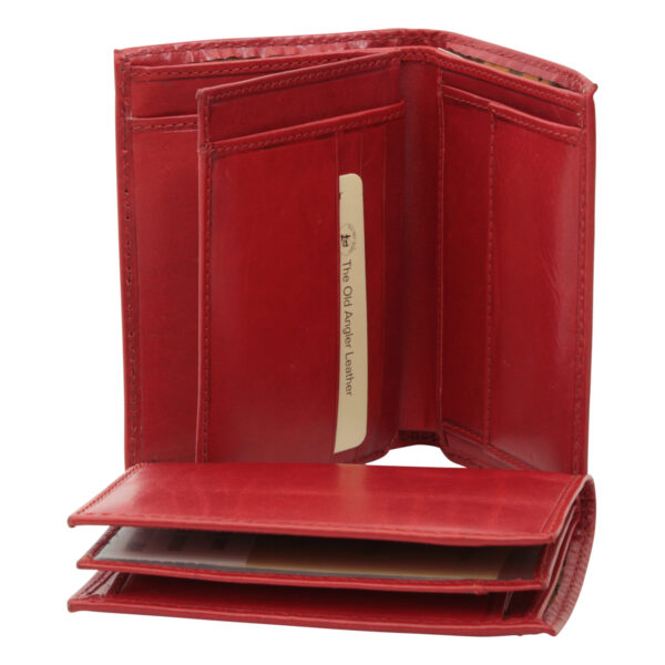 Portafoglio in pelle. Rosso - immagine 2