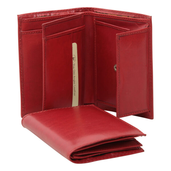 Portafoglio in pelle. Rosso - immagine 3