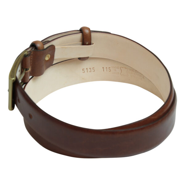 Cintura in pelle. Marrone - immagine 2