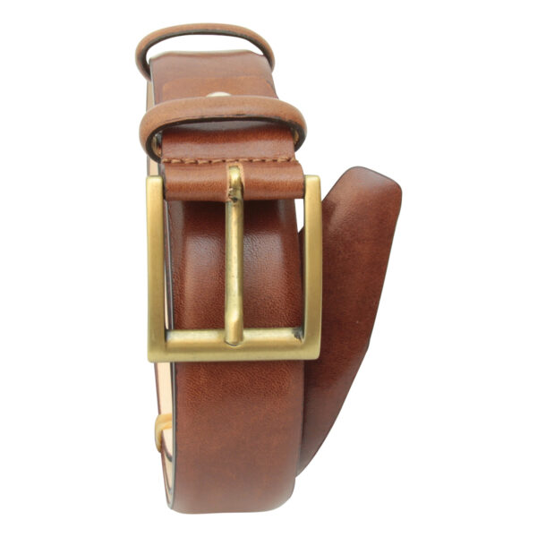 Cintura in pelle. Marrone - immagine 3