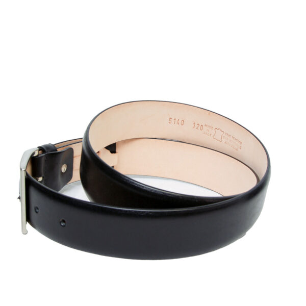 Citnura in pelle alta 40 mm. Nero - immagine 6