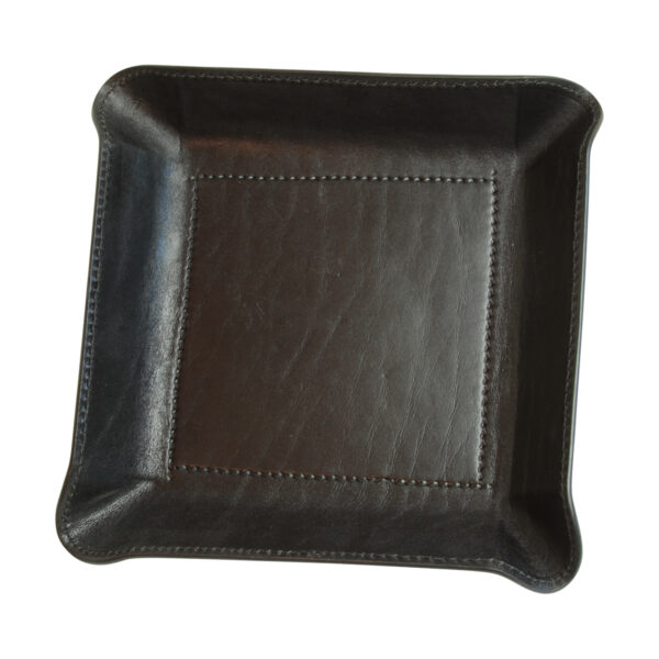 Vuotatasche in pelle. Nero - immagine 2