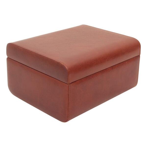 Umidificatore per sigari in pelle. Marrone - immagine 3