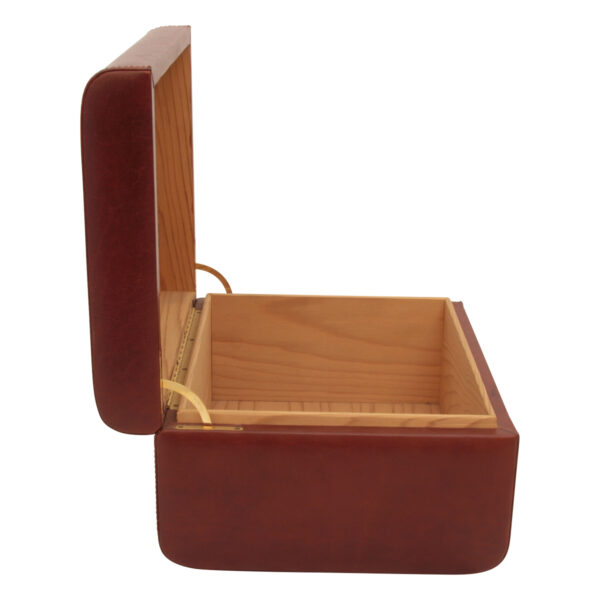 Umidificatore per sigari in pelle. Marrone - immagine 4
