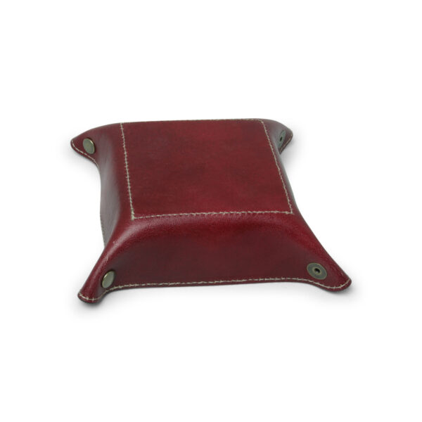 Vuotatasche in pelle. Rosso - immagine 2
