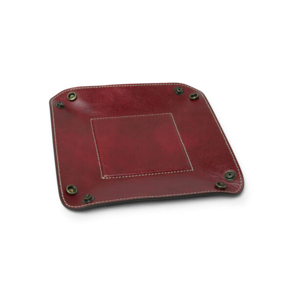 Vuotatasche in pelle. Rosso - immagine 3