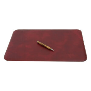 Sottomano in pelle. Rosso