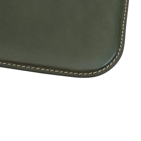 Sottomano in pelle. Verde - immagine 3