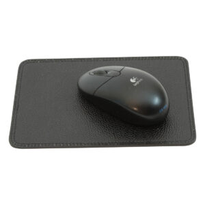 Mouse pad in pelle. Nero