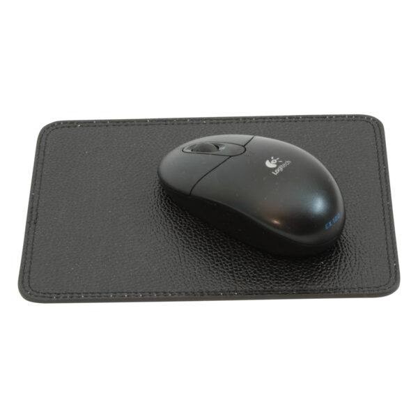 Mouse pad in pelle. Nero
