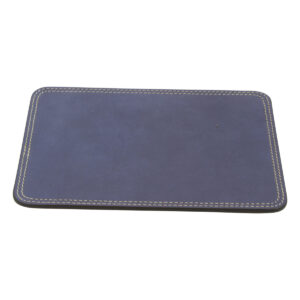 Mouse pad in pelle. Cobalto