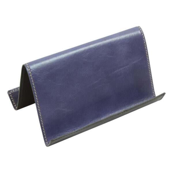 Supporto in pelle per ipad e iphone. Cobalto - immagine 4