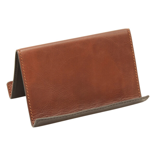 Supporto in pelle per ipad e iphone. Marrone - immagine 4