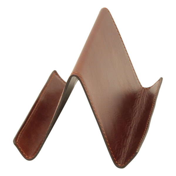 Supporto in pelle per ipad e iphone. Marrone - immagine 5