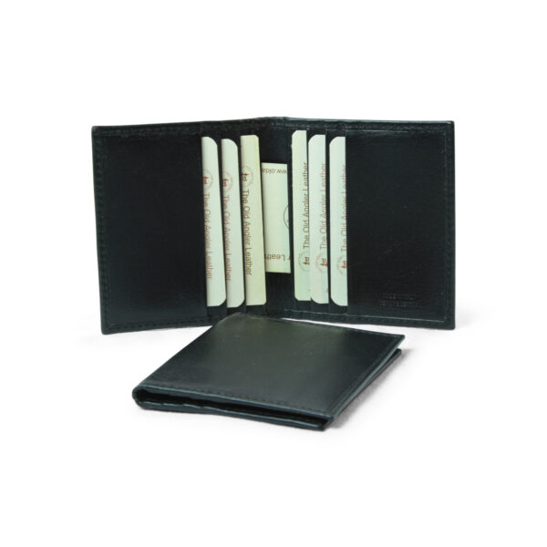 Portacarte di credito in pelle con RFID. Nero - immagine 2