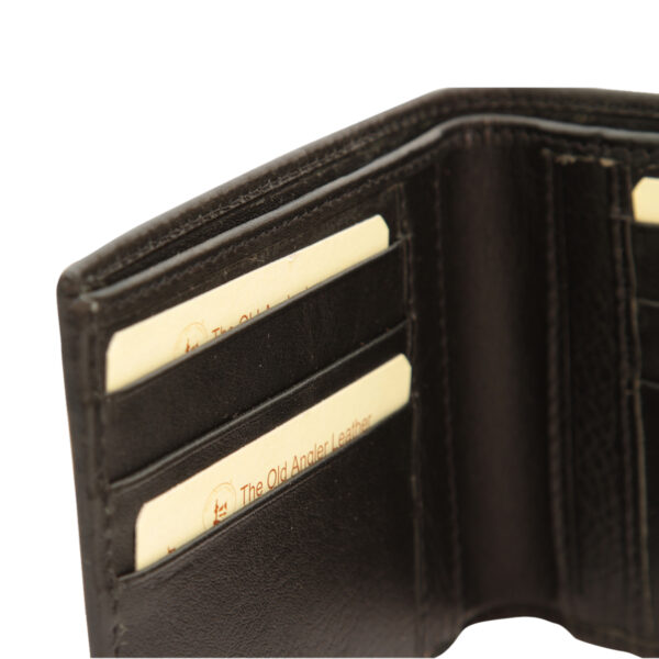 Portafoglio in pelle con due scomparti. Nero con RFID - immagine 2