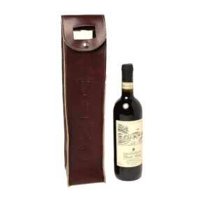 Porta Vino in Pelle. Marrone